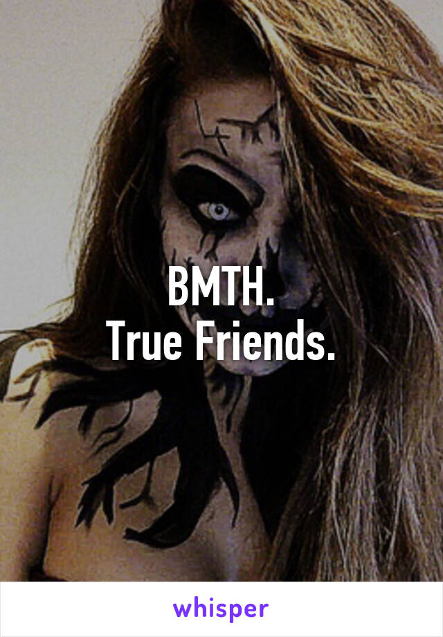 BMTH.
True Friends.