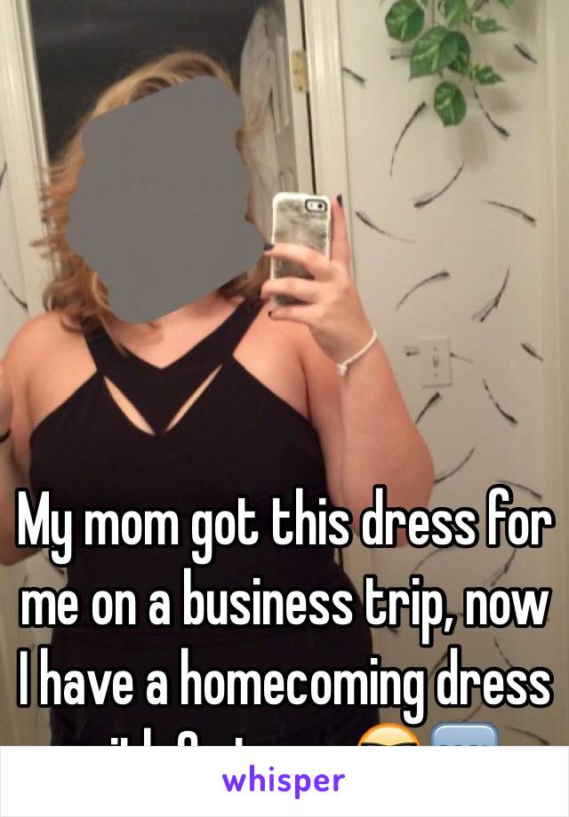 My mom got this dress for me on a business trip, now I have a homecoming dress with 0 stress😎🆒