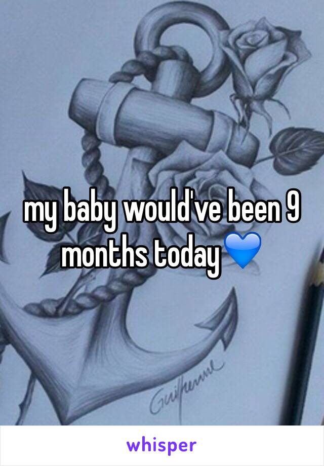 my baby would've been 9 months today💙