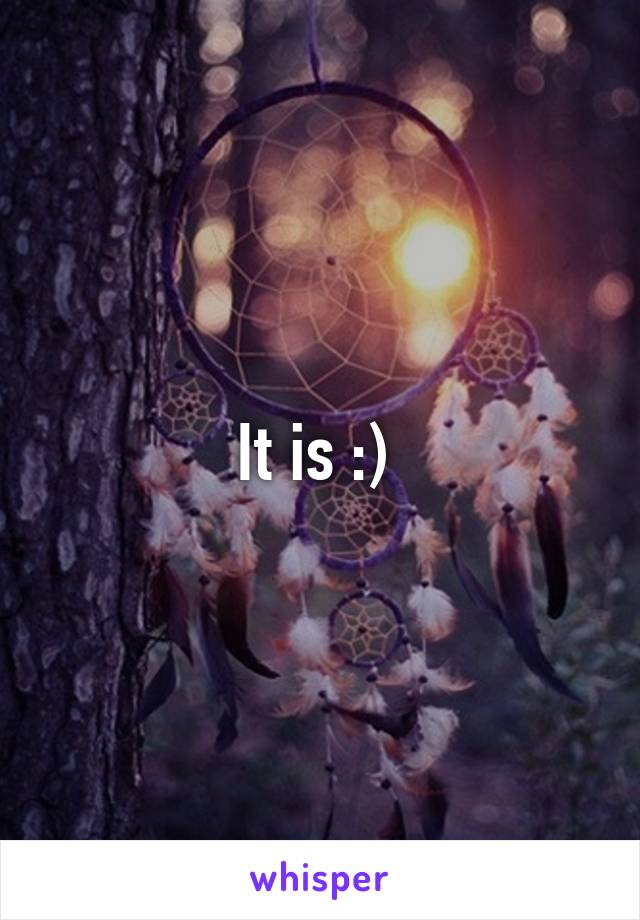 It is :) 