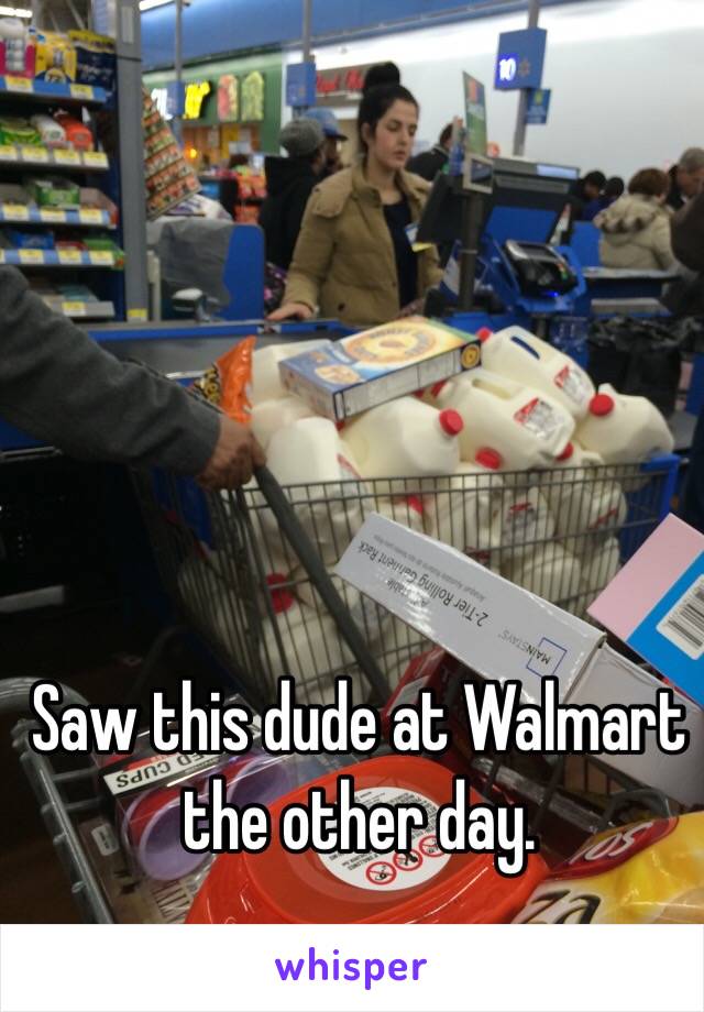 Saw this dude at Walmart the other day. 