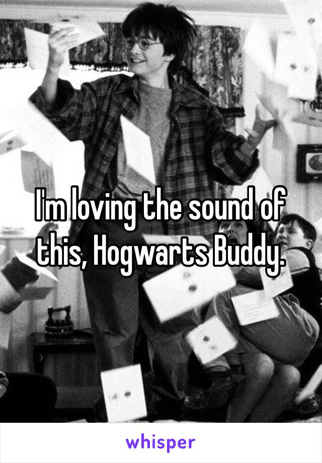 I'm loving the sound of this, Hogwarts Buddy.