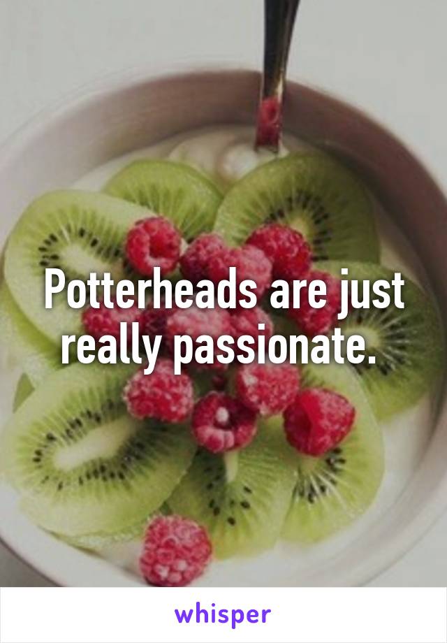 Potterheads are just really passionate. 