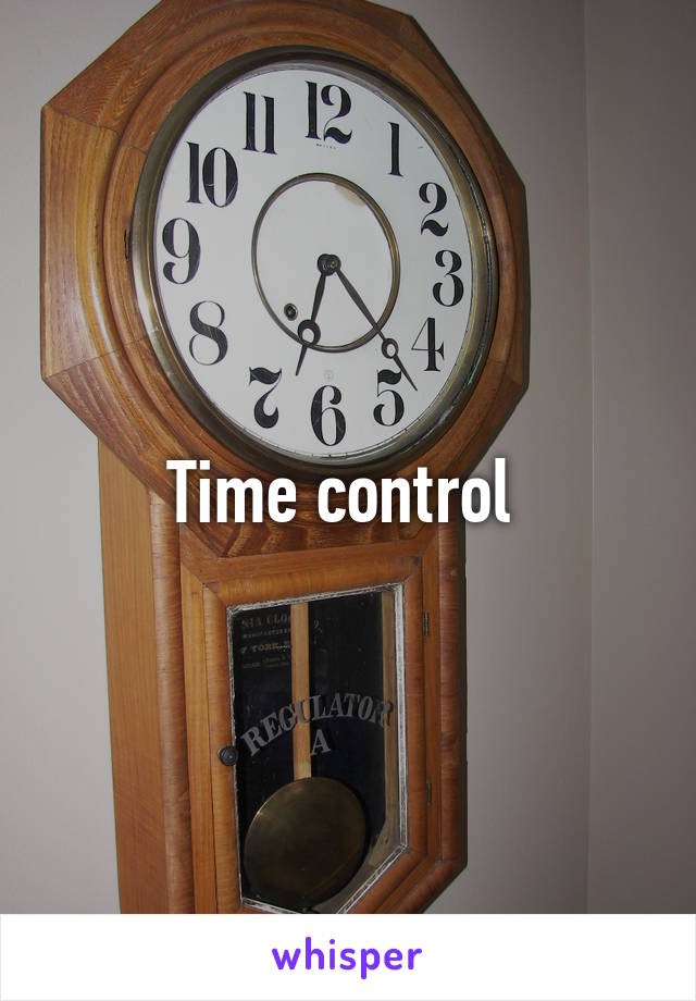 Time control 