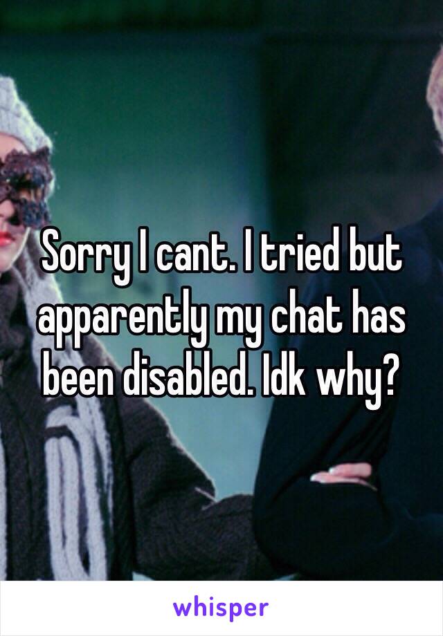 Sorry I cant. I tried but apparently my chat has been disabled. Idk why?