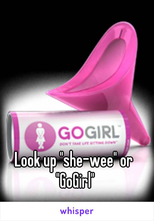 Look up "she-wee" or "GoGirl"