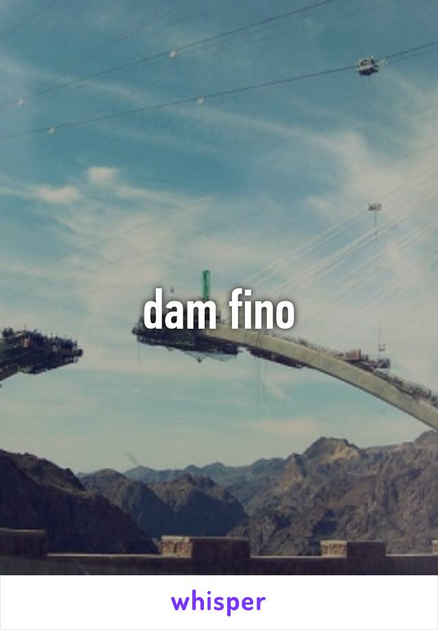 dam fino