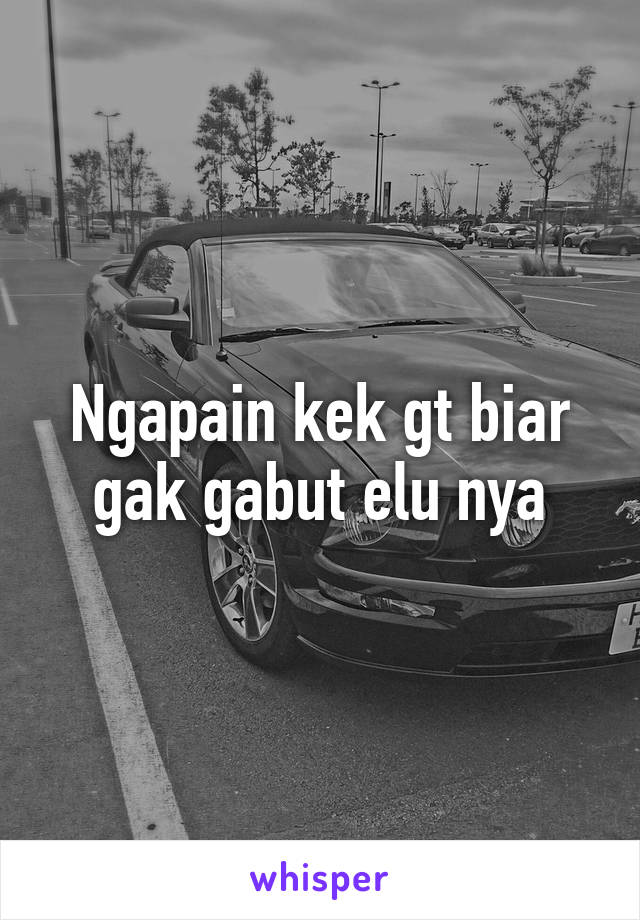 Ngapain kek gt biar gak gabut elu nya