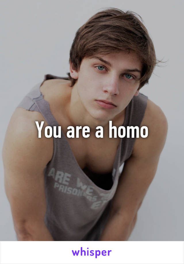 You are a homo