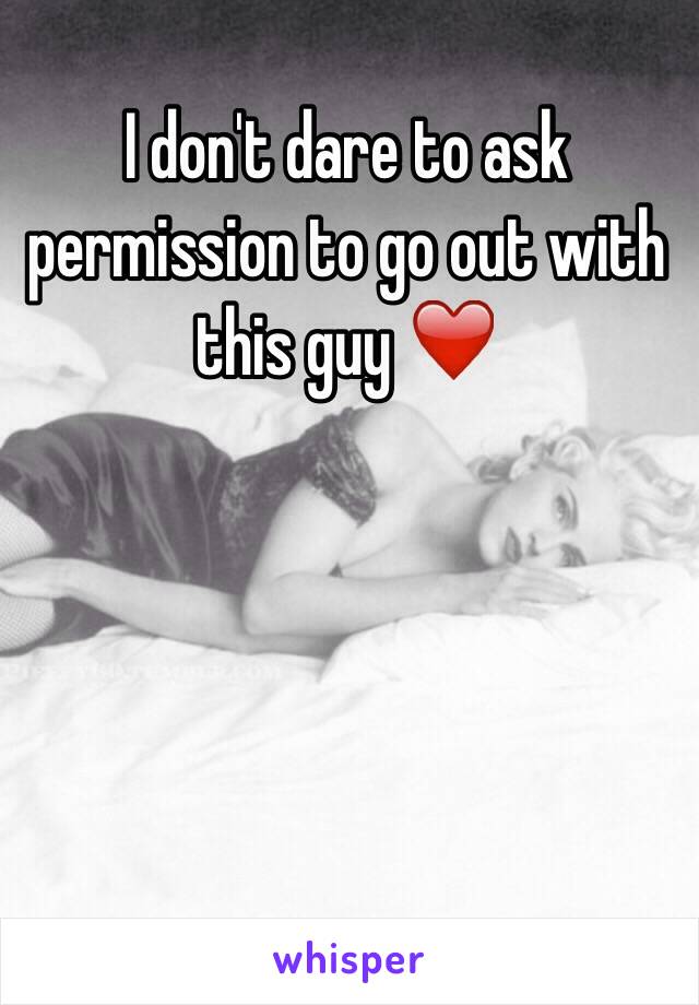 I don't dare to ask permission to go out with this guy ❤️