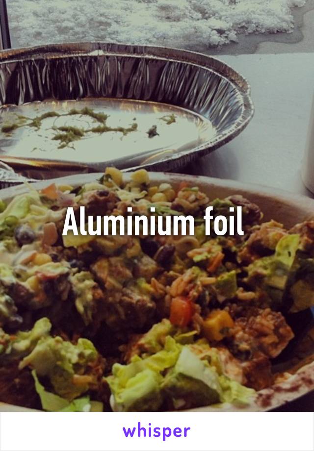 Aluminium foil 