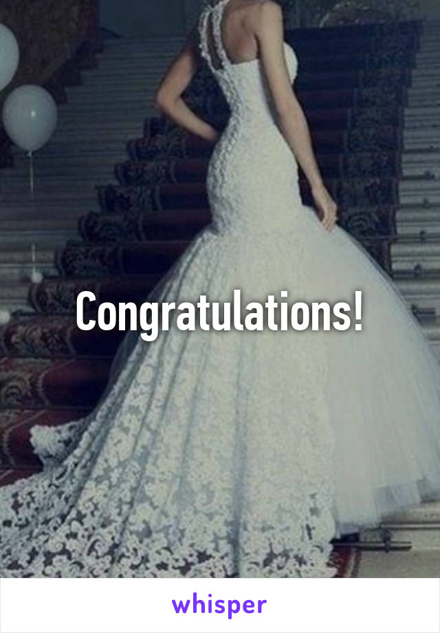 Congratulations!