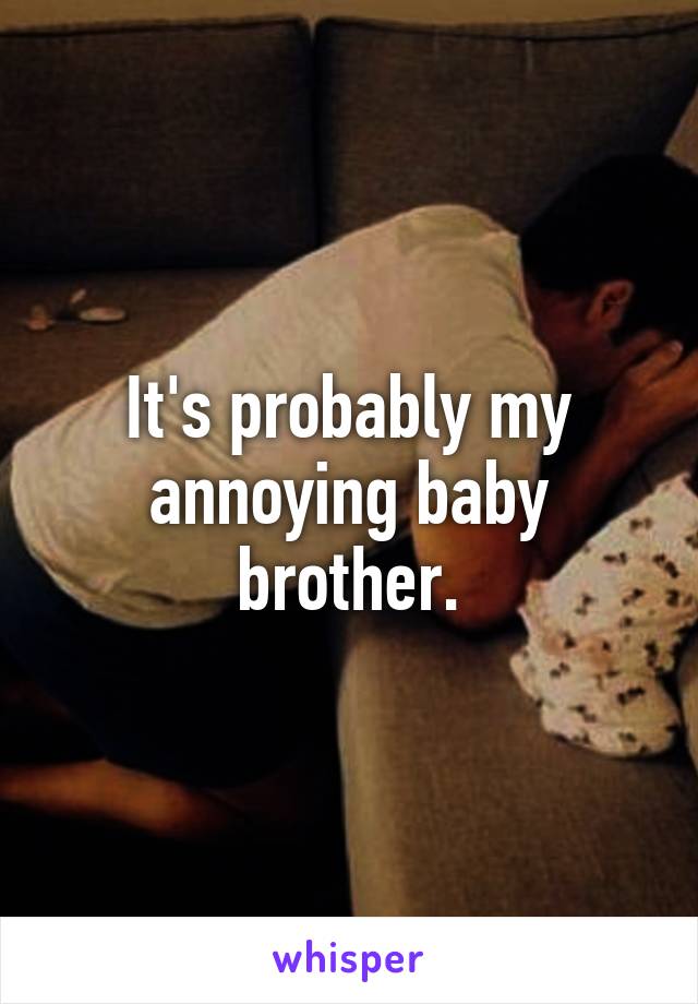 it-s-probably-my-annoying-baby-brother