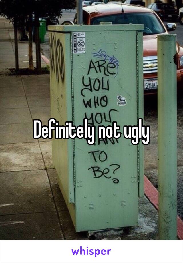 Definitely not ugly