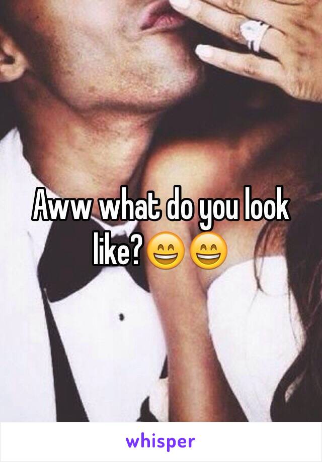 Aww what do you look like?😄😄
