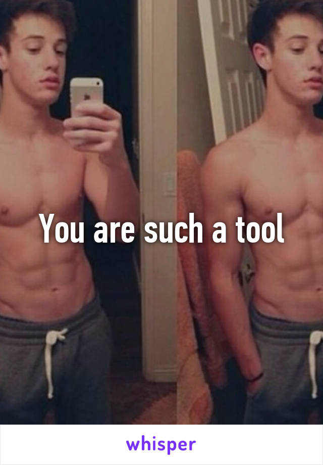 You are such a tool