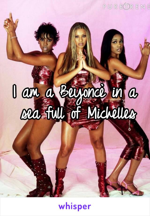 I am a Beyoncè in a sea full of Michelles