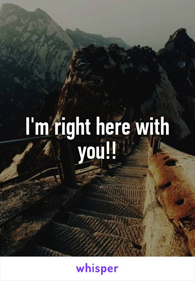 I'm right here with you!!