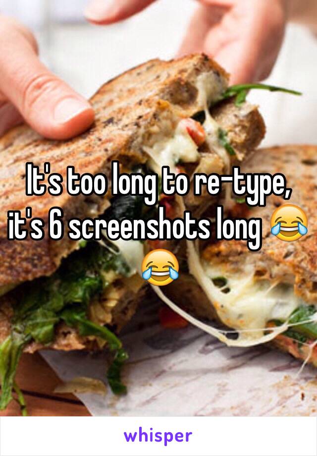 It's too long to re-type, it's 6 screenshots long 😂😂