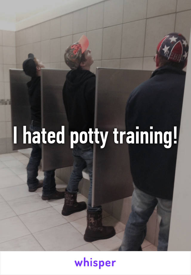 I hated potty training!