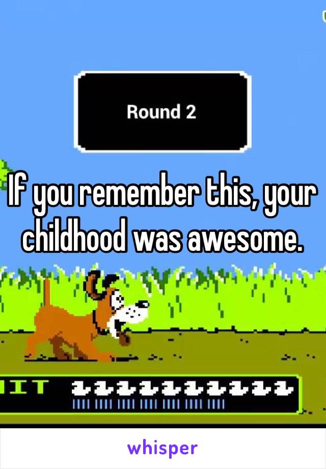 If you remember this, your
childhood was awesome.