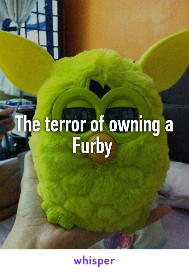 The terror of owning a Furby 