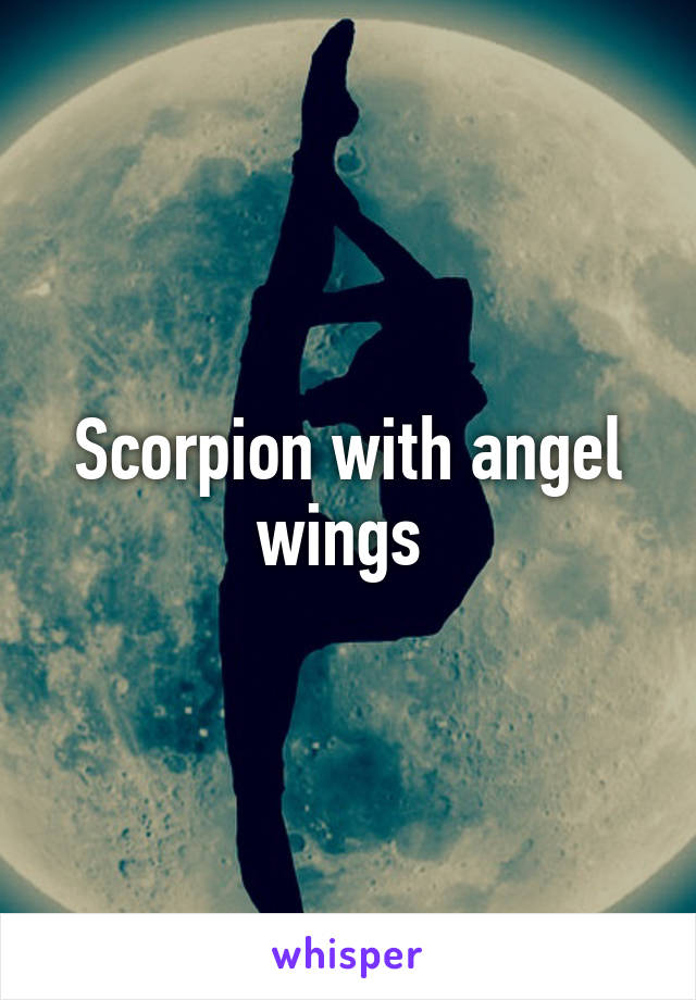 Scorpion with angel wings 