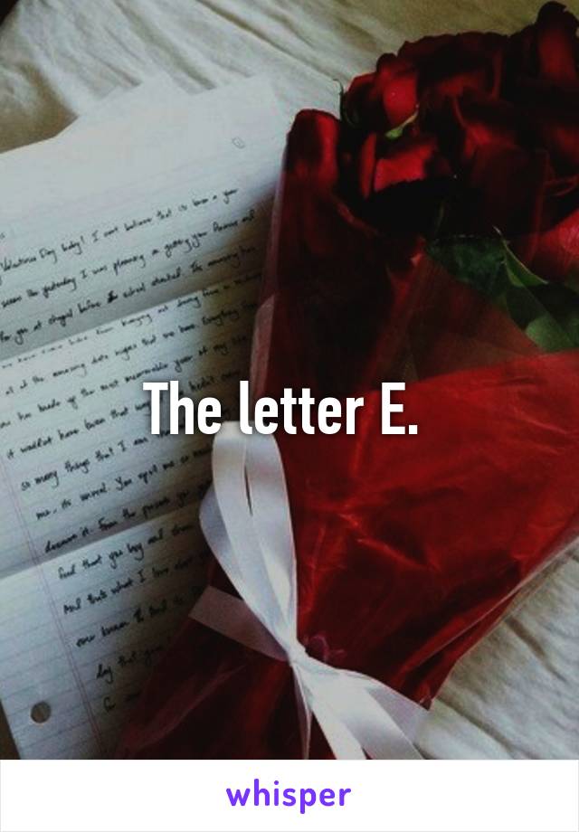 The letter E. 