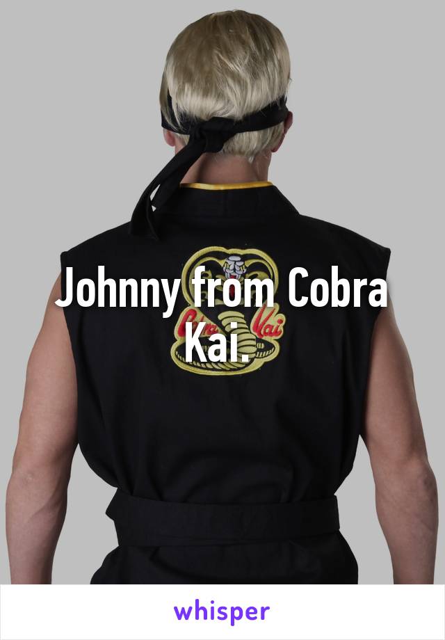 Johnny from Cobra Kai. 