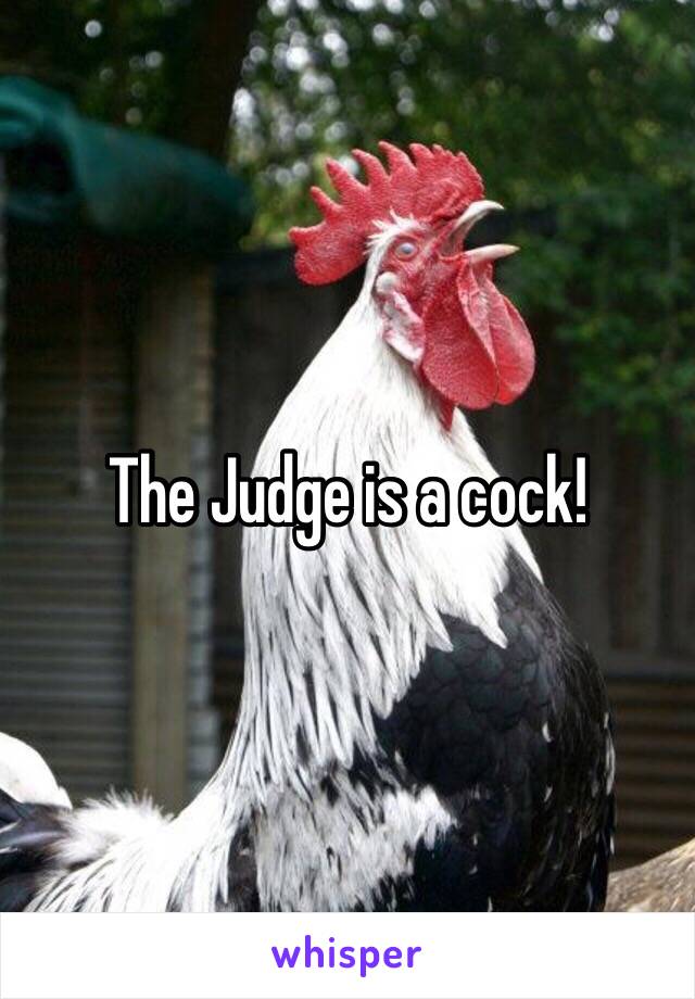 The Judge is a cock!