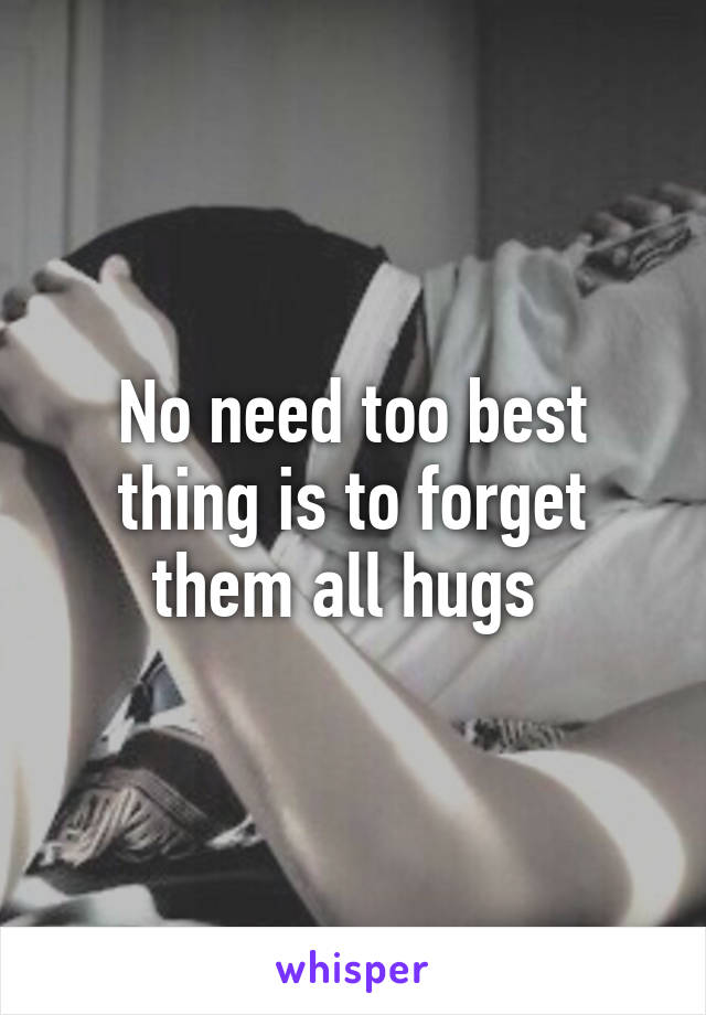 No need too best thing is to forget them all hugs 