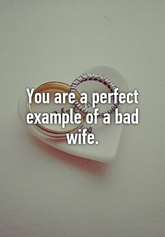 you-are-a-perfect-example-of-a-bad-wife