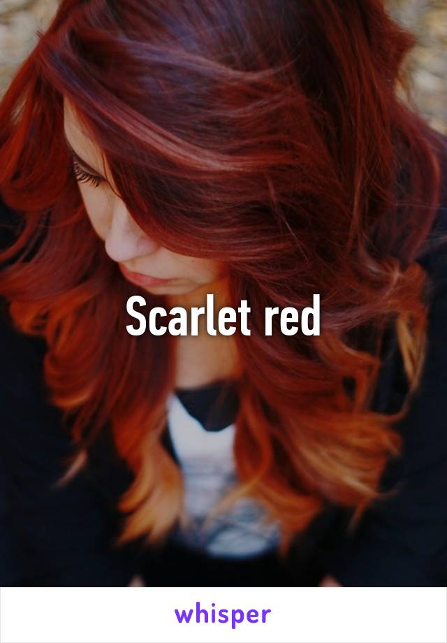 Scarlet red