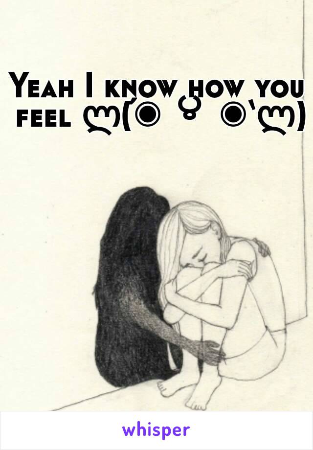 Yeah I know how you feel ლ(́◉◞౪◟◉‵ლ)