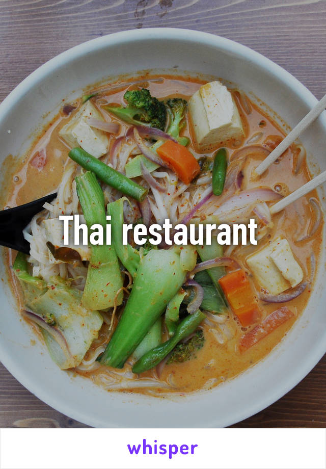 Thai restaurant 