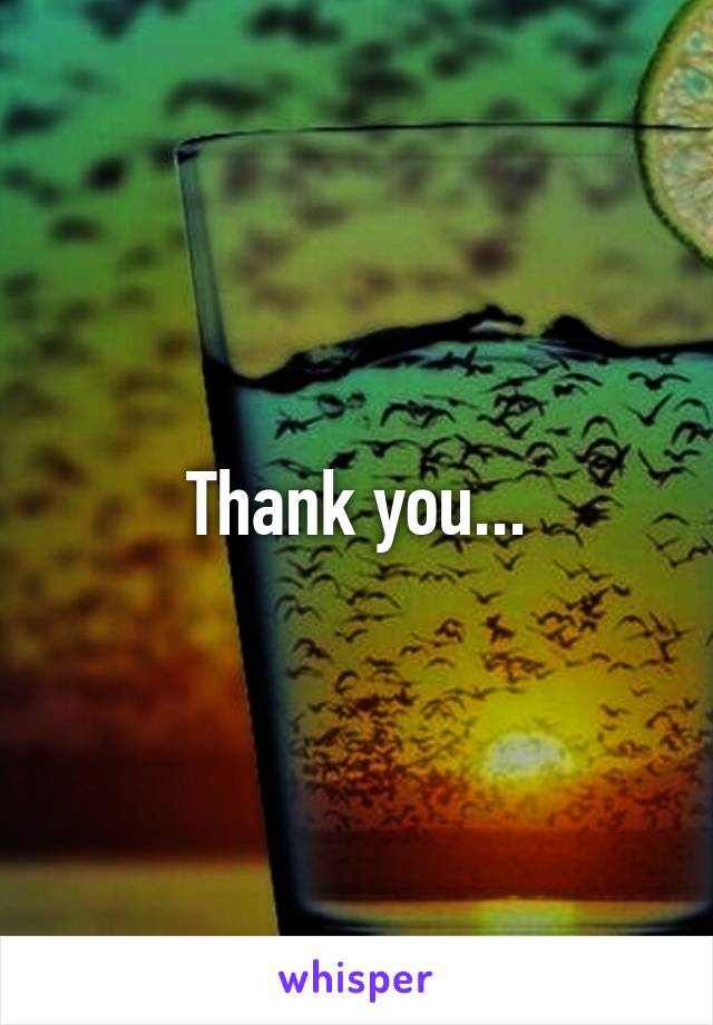 Thank you...