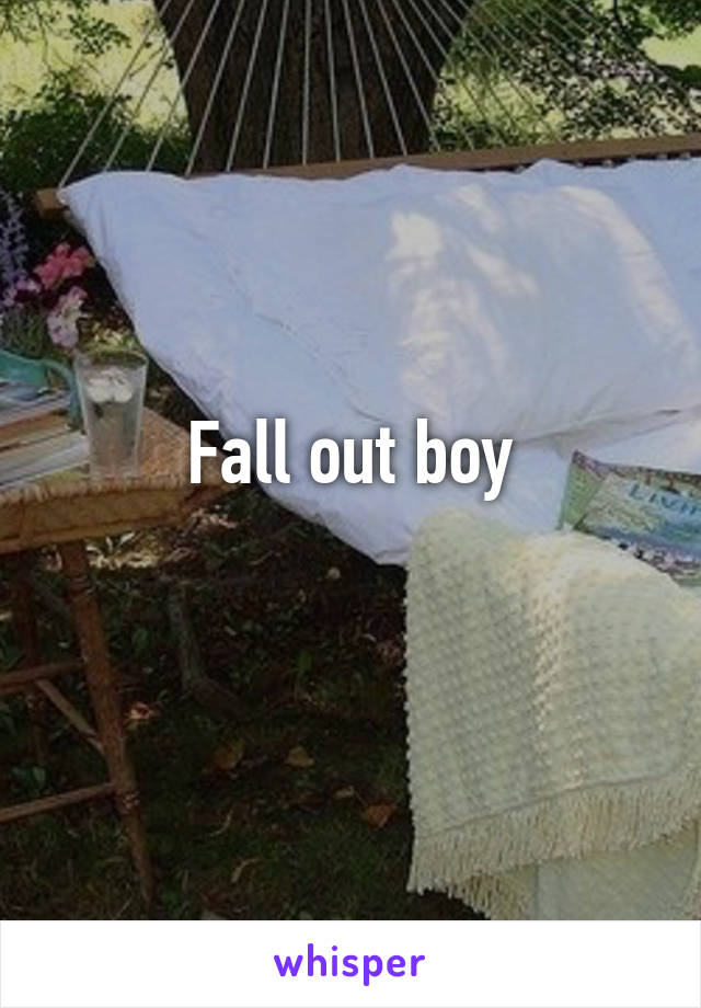 Fall out boy
