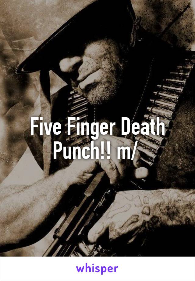 Five Finger Death Punch!! \m/ 