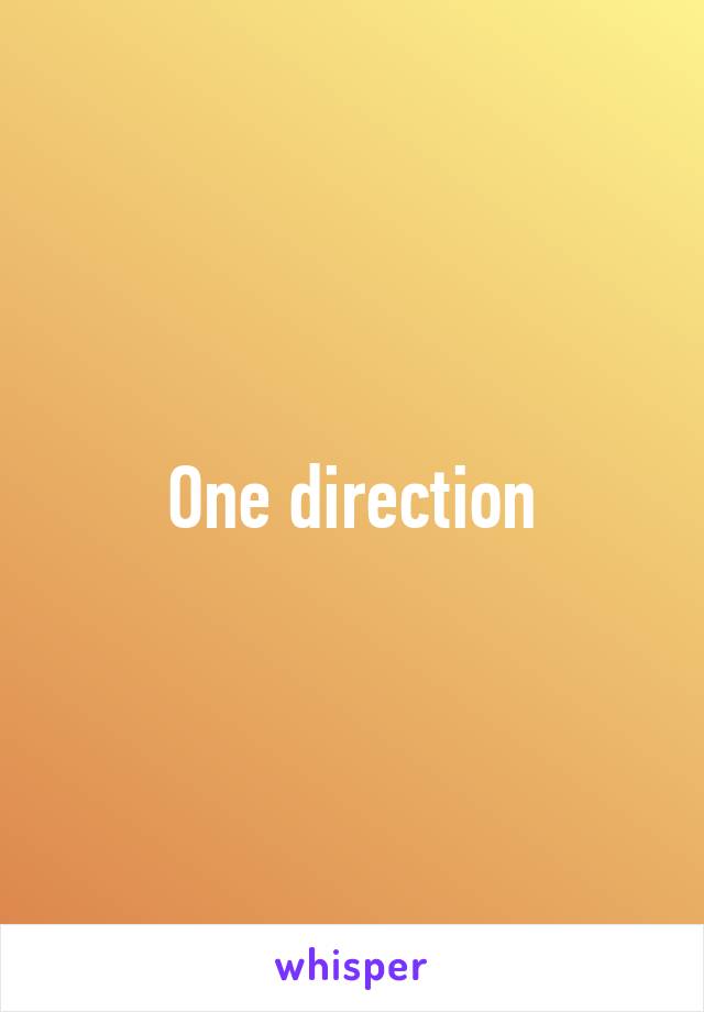 One direction