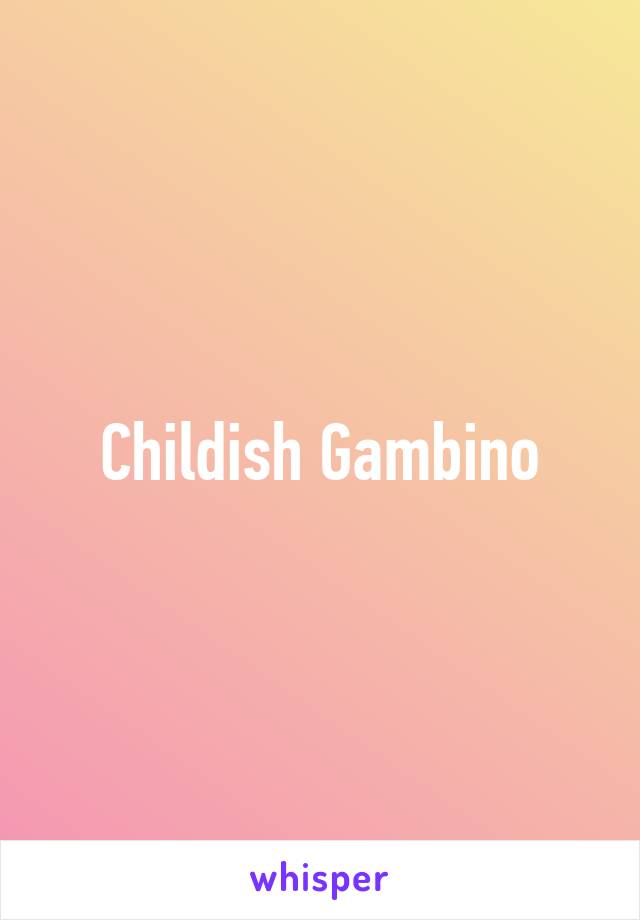 Childish Gambino