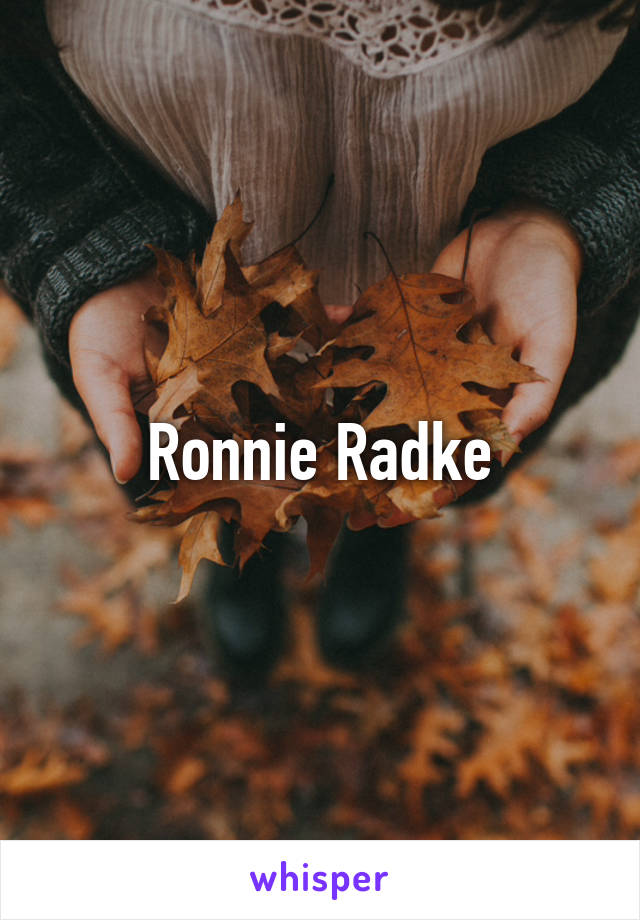 Ronnie Radke