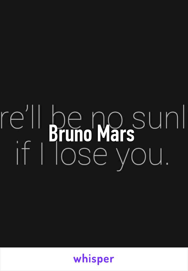 Bruno Mars 