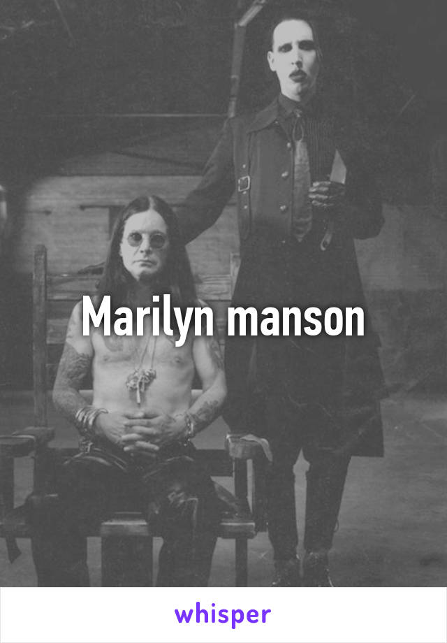 Marilyn manson