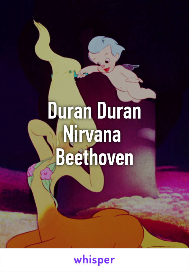 Duran Duran
Nirvana 
Beethoven