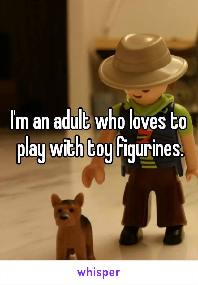 I'm an adult who loves to play with toy figurines.