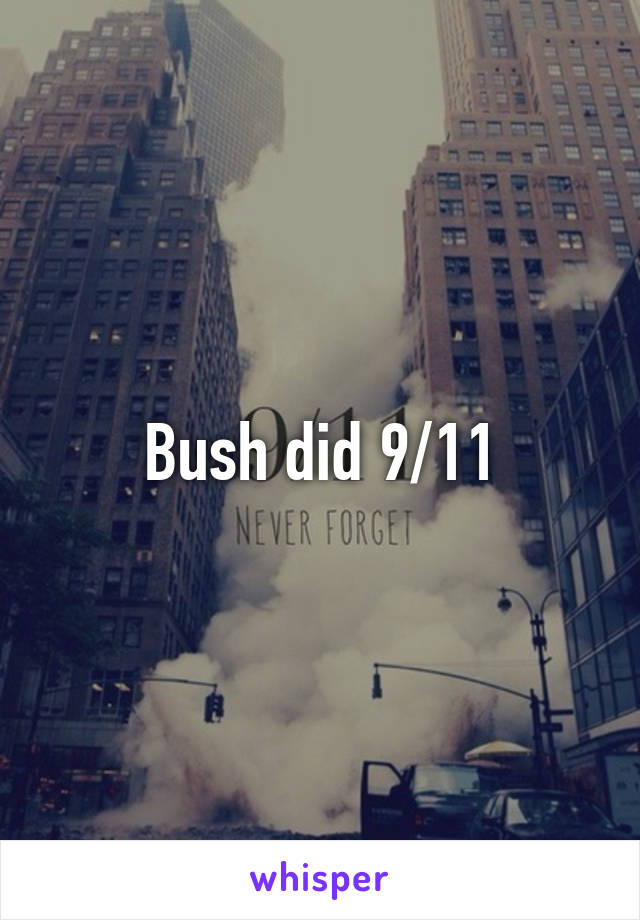 Bush did 9/11