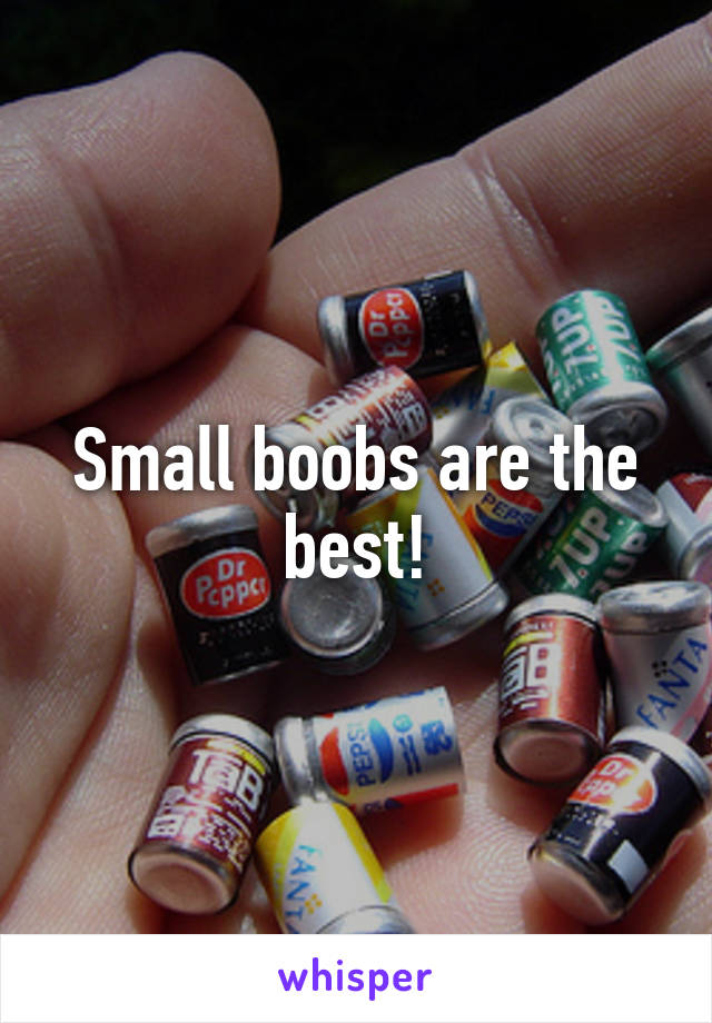Small boobs are the best!