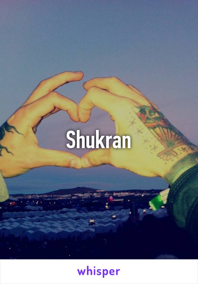Shukran