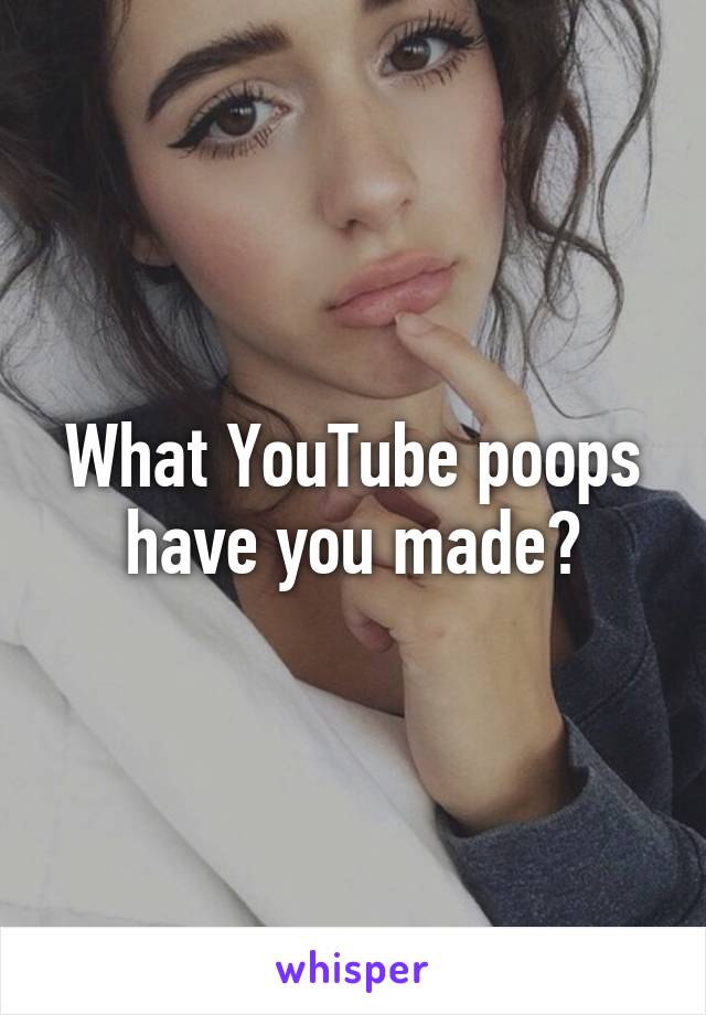 What YouTube poops have you made?