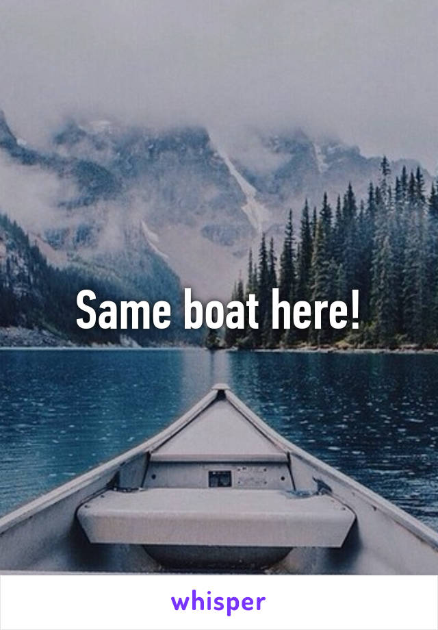 Same boat here!